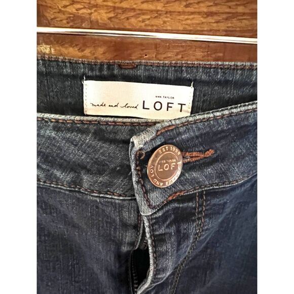 LOFT Curvy Skinny Stretch Jeans Women’s Size 6 / 28 Medium Wash Mid Rise Denim - Picture 4 of 5
